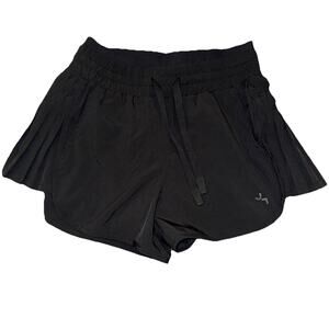 !!Joylab High Rise Black Pleated Side Shorts XS Adjustable Waistband NEW!!